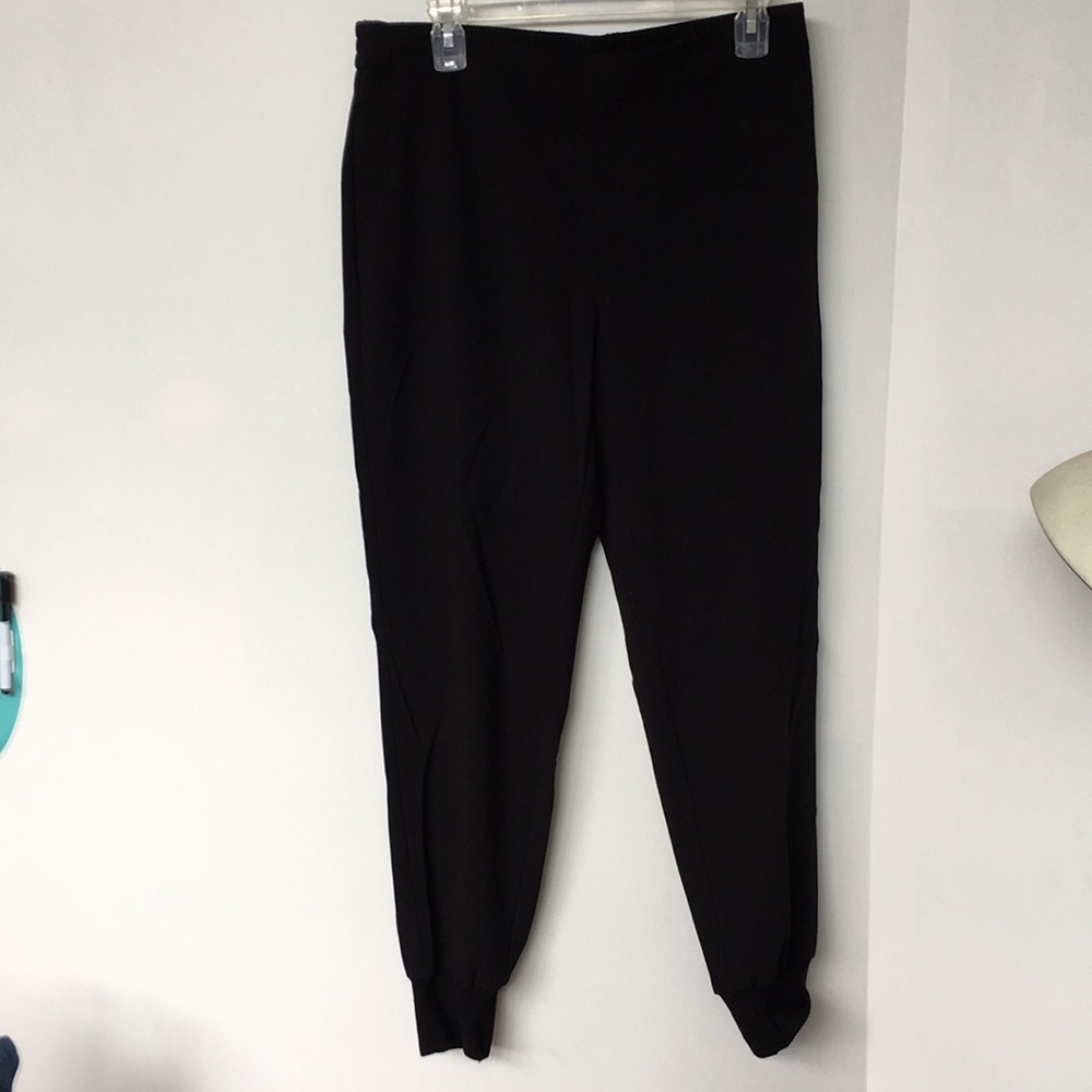 Nic+ Zoe Pants Size 8 Black Pull On Back Elastic Jogger